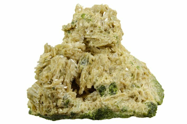 Clinozoisite Crystals on Green Epidote Matrix - Peru #362075